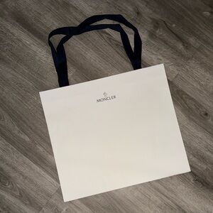 Moncler large reusable shopping Bag with Black Logo